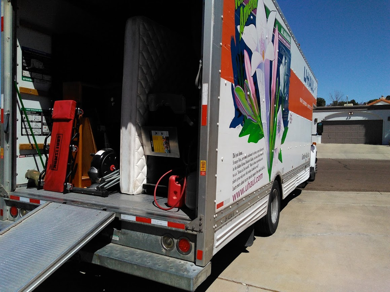 I like driving big trucks, and I cannot lie. We almost got everything in one trip. The second trip resulted in about a 10% full truck consisting of mainly shed stuff.